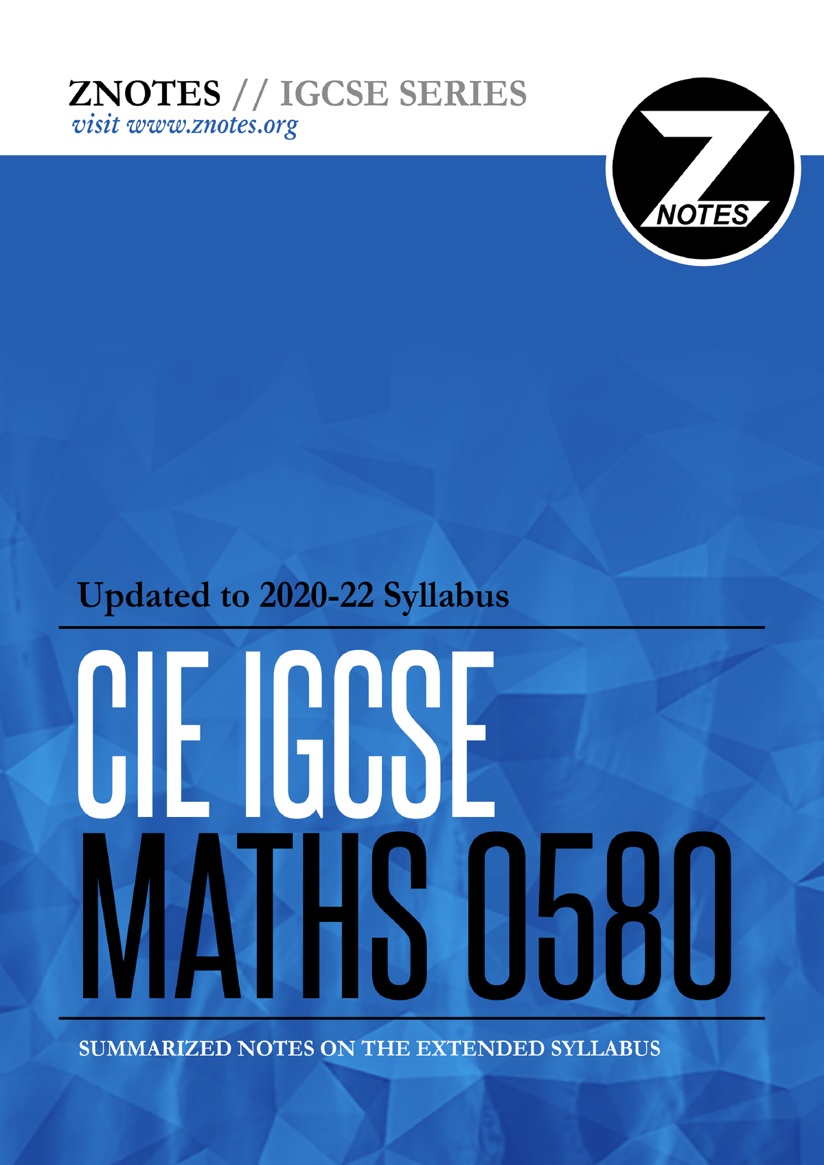 cie-igcse-maths-0580-v3-znotes-table-of-contents-2-chapter-1-number-3