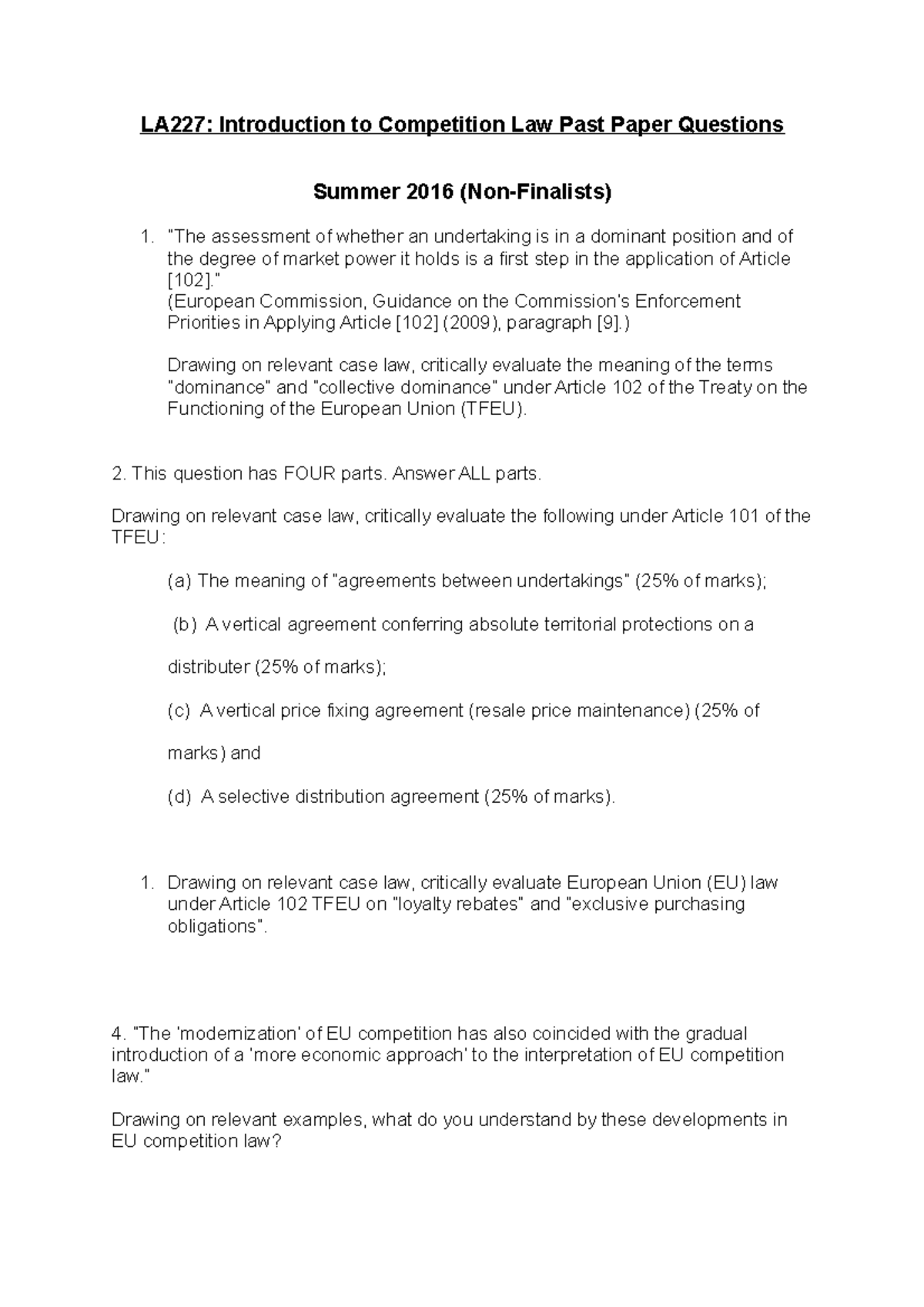 past-paper-questions-introduction-to-competition-law-la227