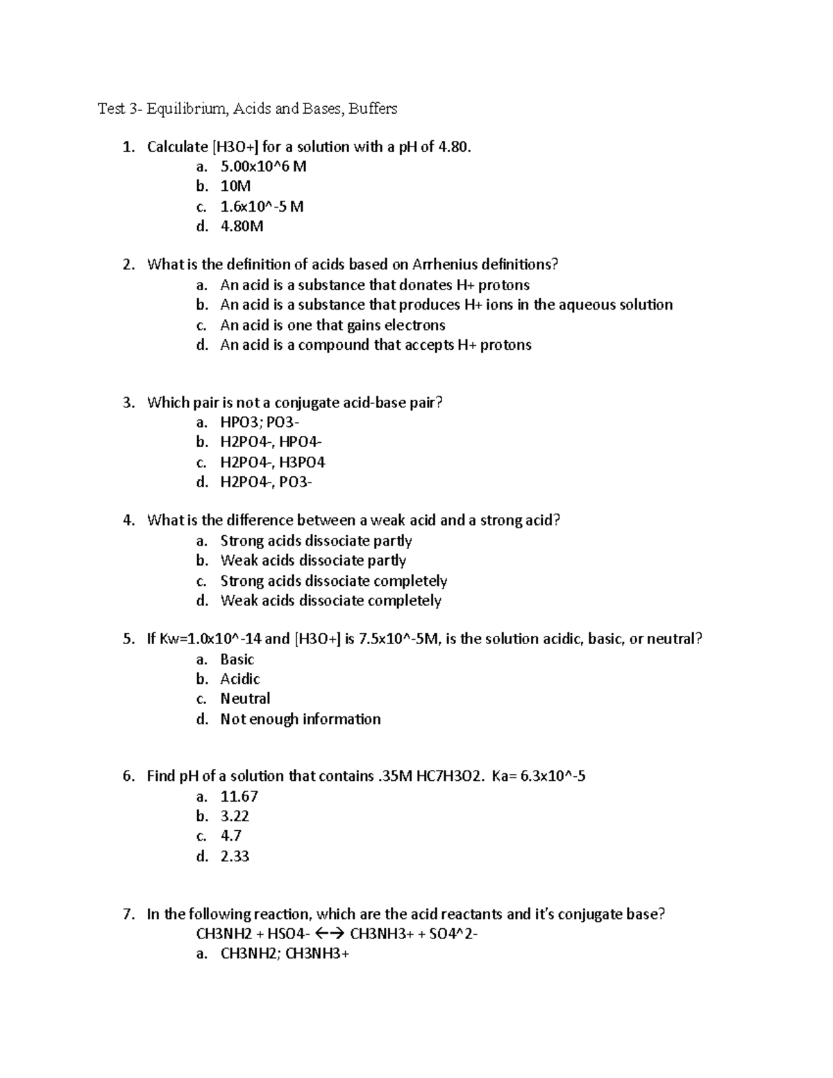 Test-3-review - Practice Test 3 practice questions for final - Test 3 ...