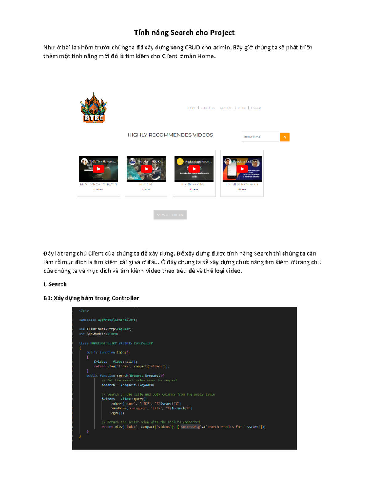 Lab search in laravel - ad.kasnd, - Tính năng Search cho Project Nh ư ở ...