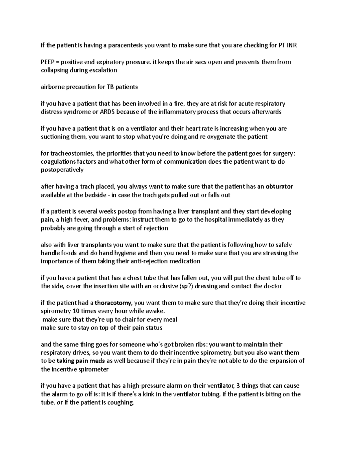 AH exam 2 - Practice test notes - if the patient is having a ...