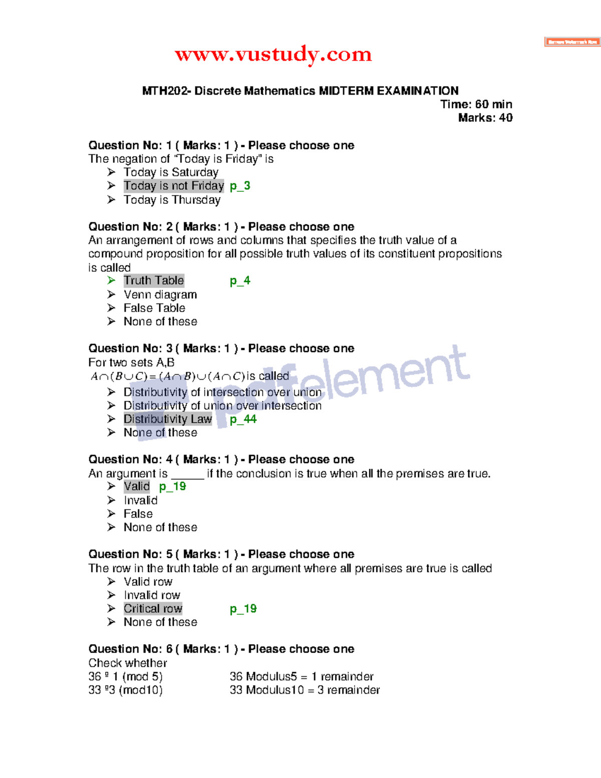 MTH202 Midterm Solved MCQs With Reference By Students - MTH202 ...