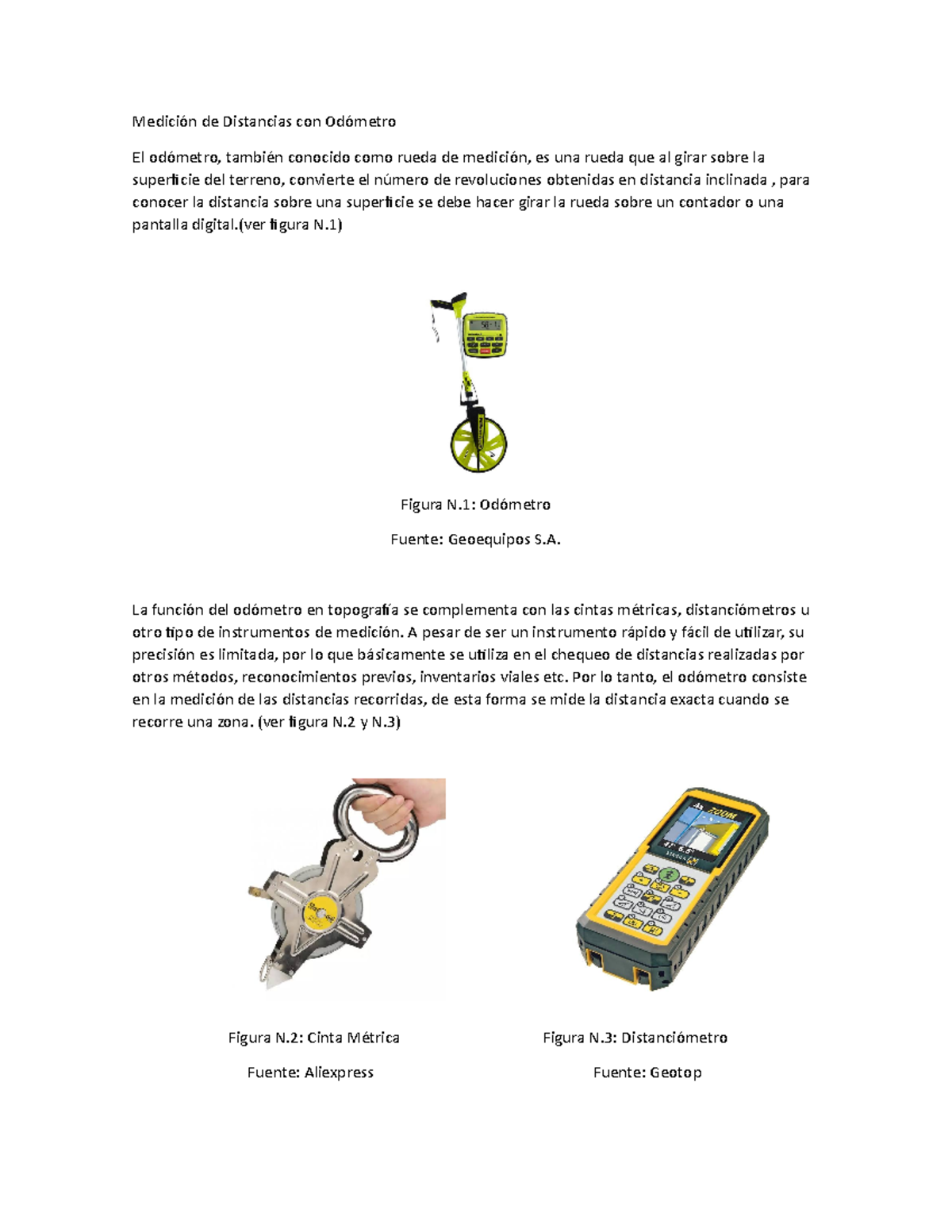 Documento Medición de Distancias con Odómetro El odómetro, también