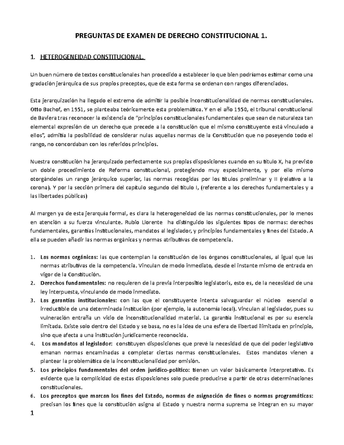 Examen 2019, preguntas y respuestas - PREGUNTAS DE EXAMEN DE DERECHO ...