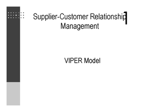 Viper book - Customer Relationship Management - Studocu