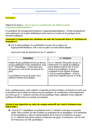 TD 1, Le Pouvoir Constituant - Le Pouvoir Constituant Exercices ...