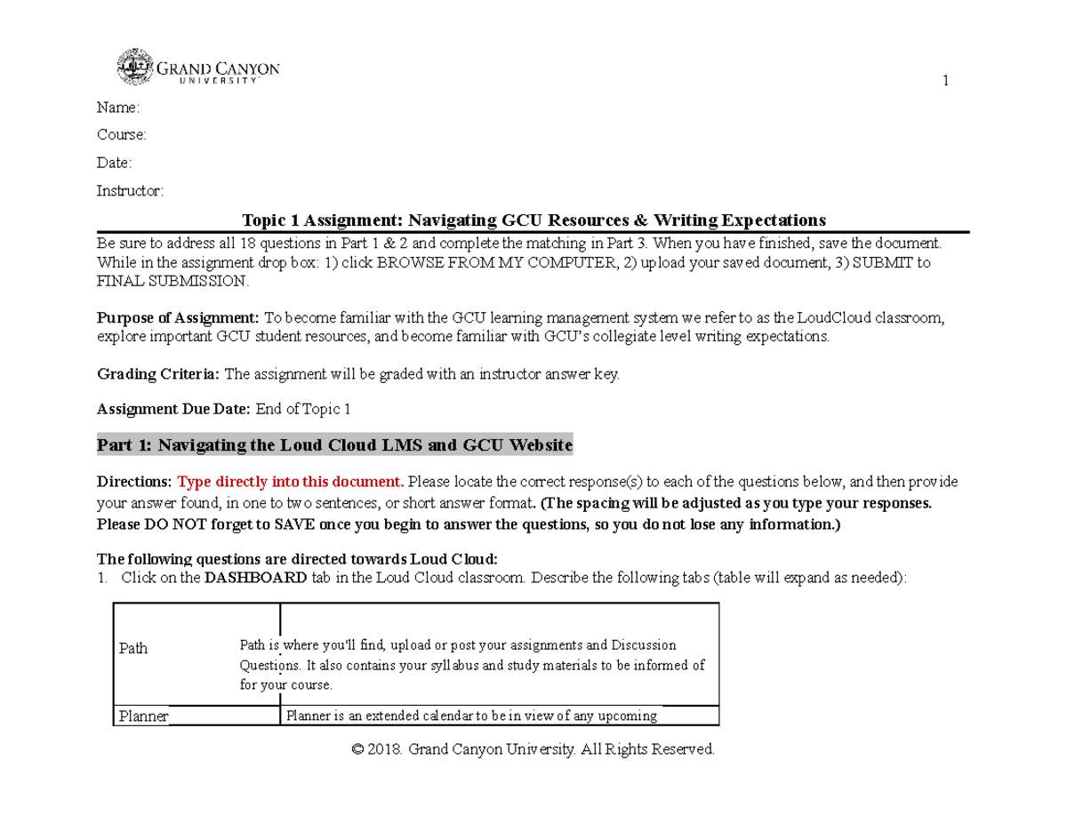 unv103-t1-navigating-lc5-online-name-course-date-instructor-topic