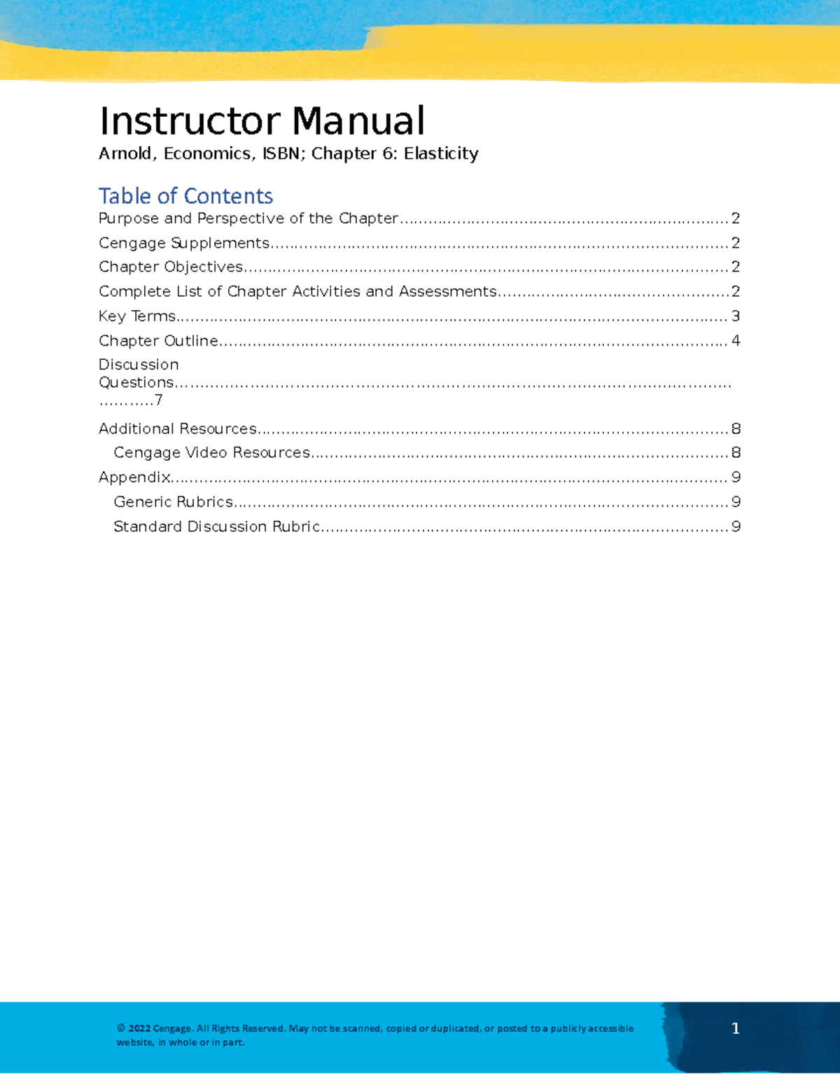 Chapter 06 IM Micro - Econ notes. - Instructor Manual Arnold, Economics ...