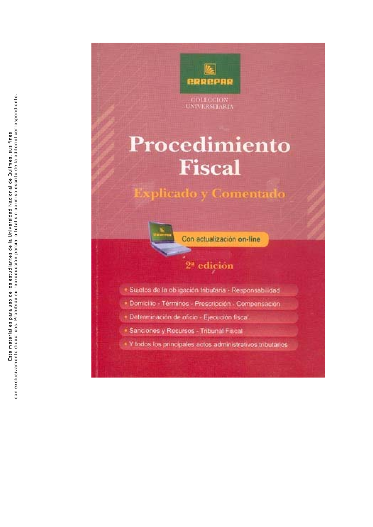 Procedimiento Fiscal Explicado Y Comentado Celdeiro Este Material