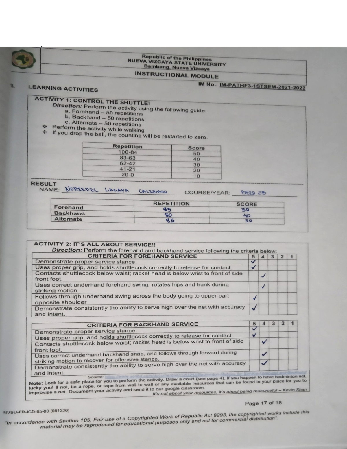 PATH-4-5 - know - Bachelor of Technology and Livelihood Education ...