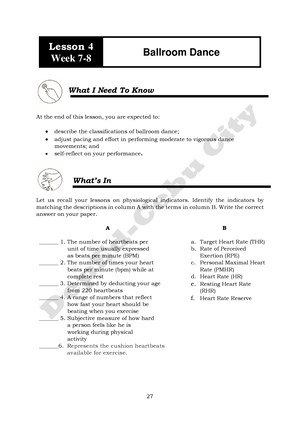 1 Q1 HOPE 3 - Module 1 Quarter 1 Health Optimizing Physical Education ...