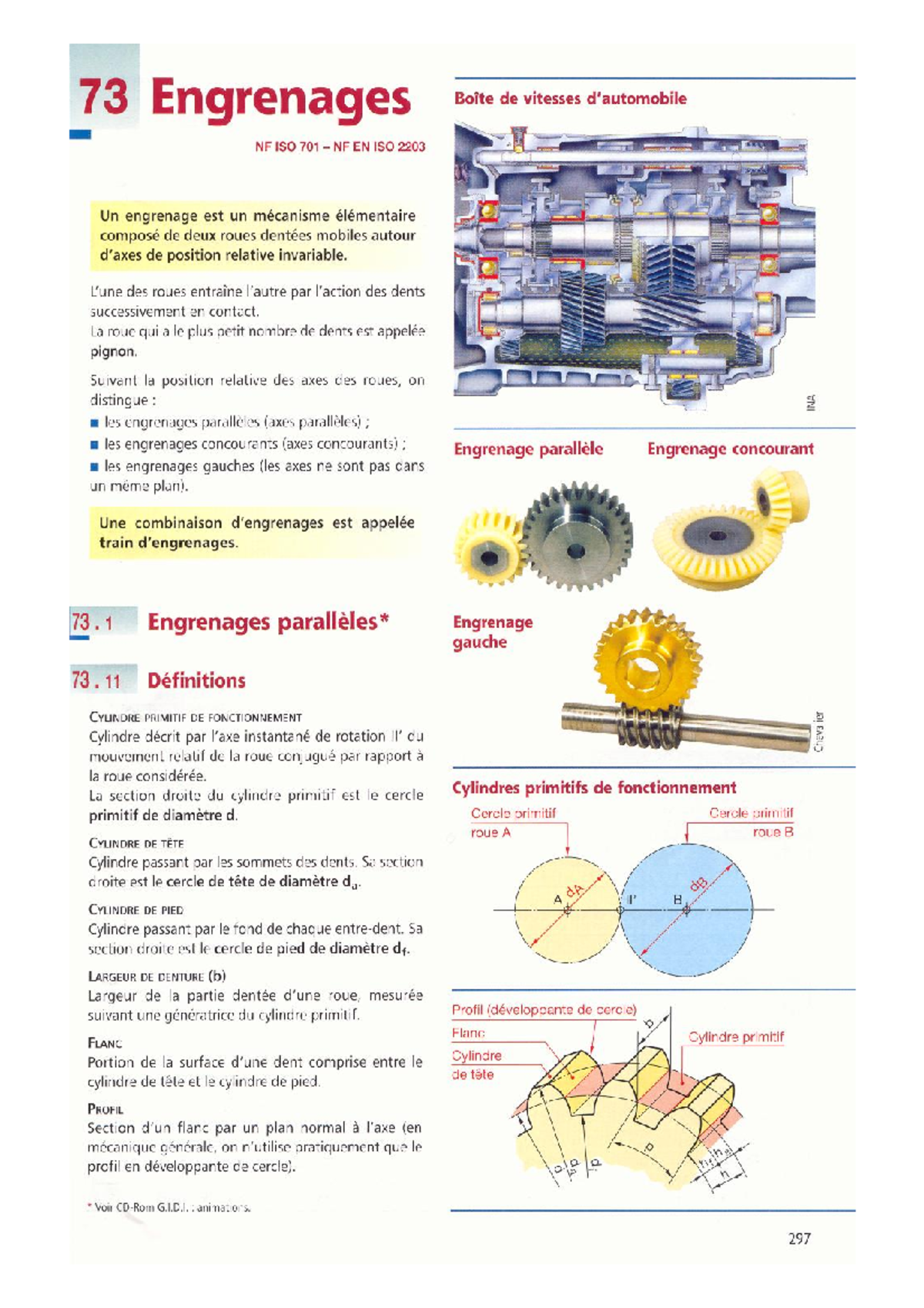 Engrenage guide du dessinateur industirel Chevalier - Constructions ...