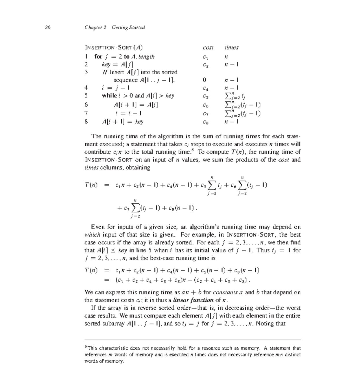 DAA 03B Asymptotic Complexity CLRS Bookpages - 26 Chapter 2 Getting ...