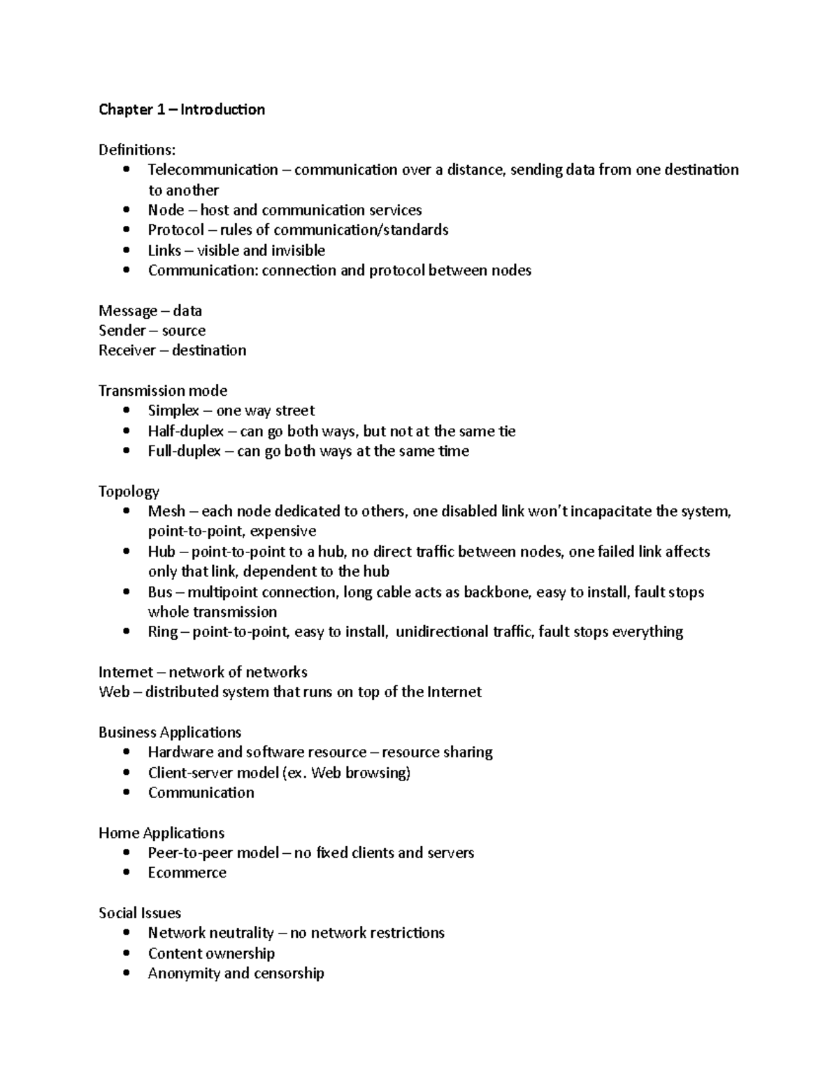 Chapter 1 – Introduction - Chapter 1 – Introduction Definitions ...