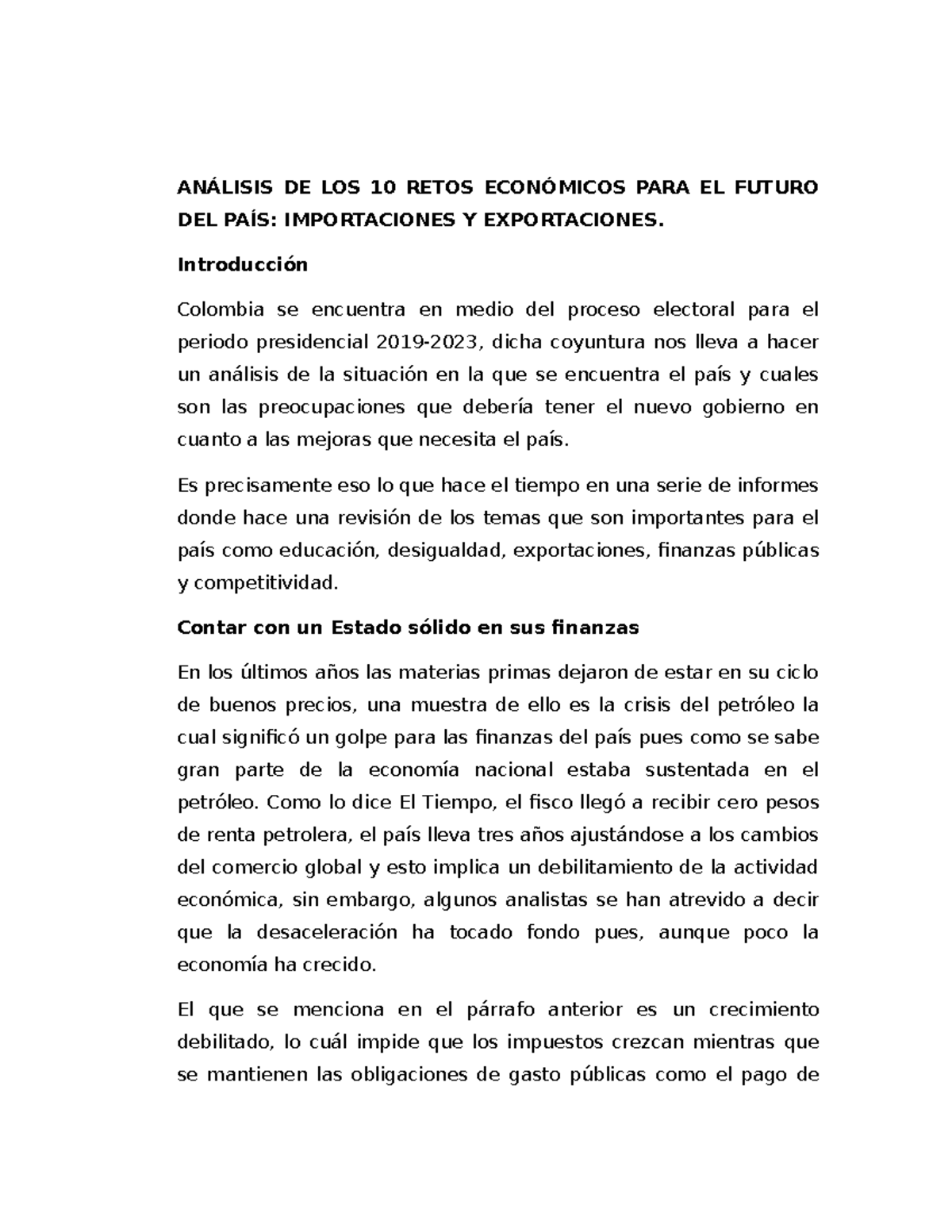 R30 2 Ensayo _ANÁLISIS DE LOS 10 RETOS ECONÓMICOS PARA EL FUTURO DEL ...