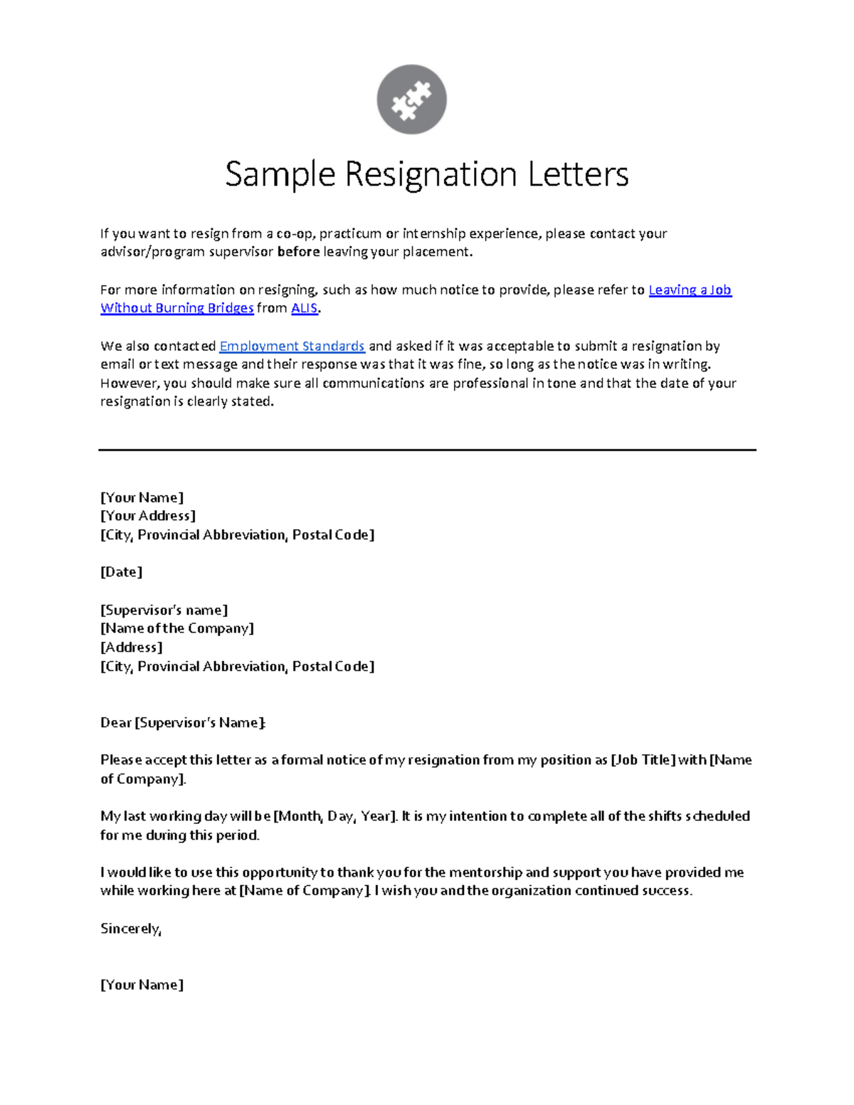 Sample Resignation Letter Ling 101 Lang Of The Wolrd Sample Resignation Letters If You Want To Studocu