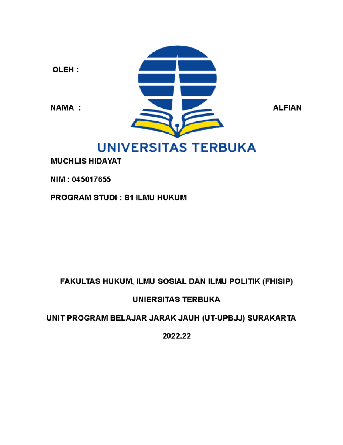 Tugas Tuton 1 B.indonesia.docx Revisi NO 3 (C) - OLEH : NAMA : ALFIAN ...