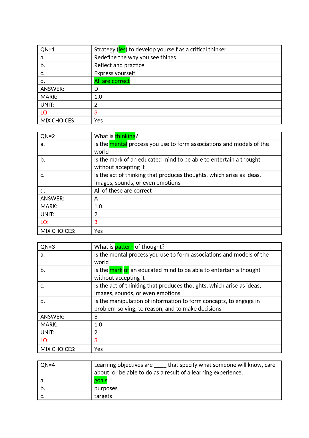 SSG104 Key 8 Points - QN=1 Strategy (ies) To Develop Yourself As A ...