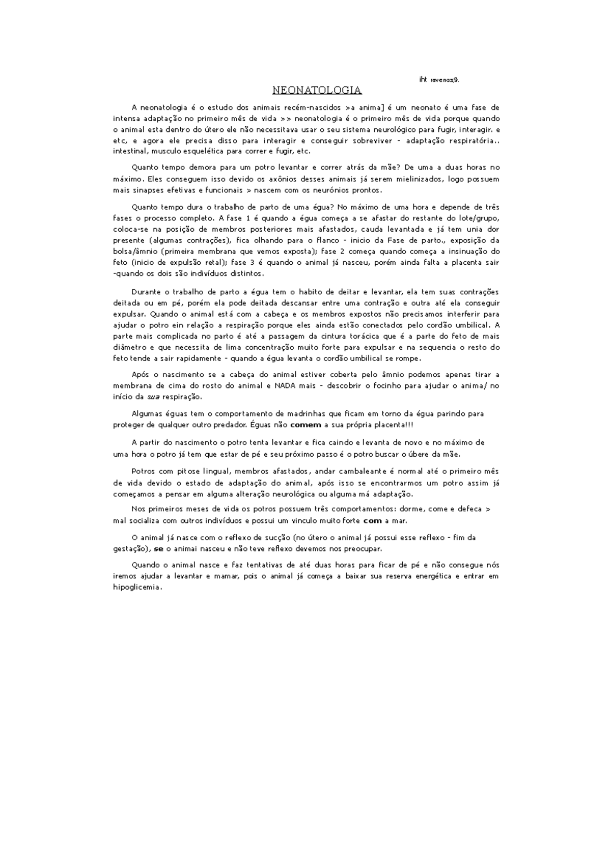 001 Neonatologia Studocu