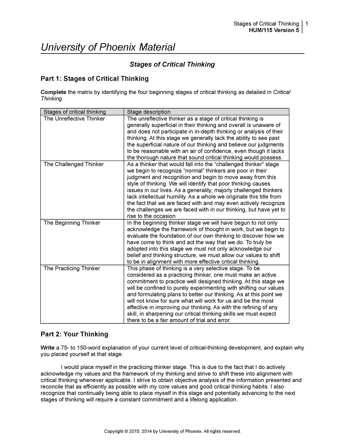 proctored assessment critical thinking assessment entrance