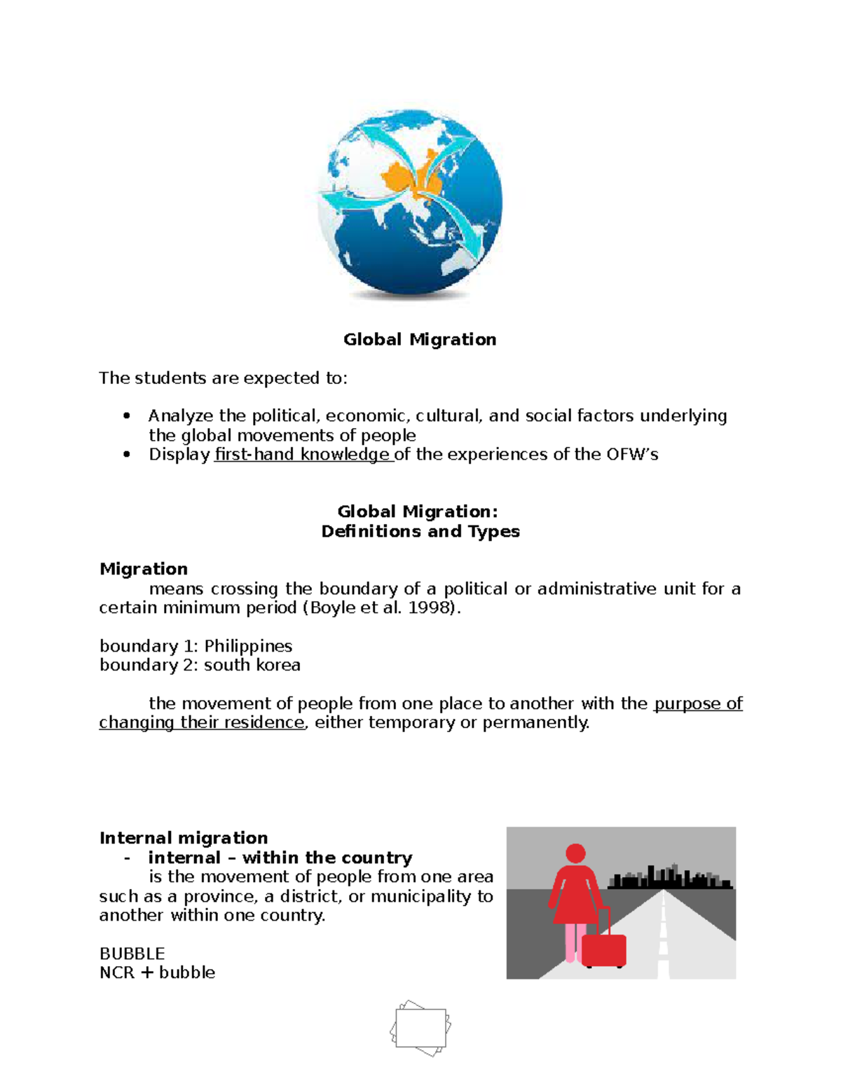 global demography and global migration essay