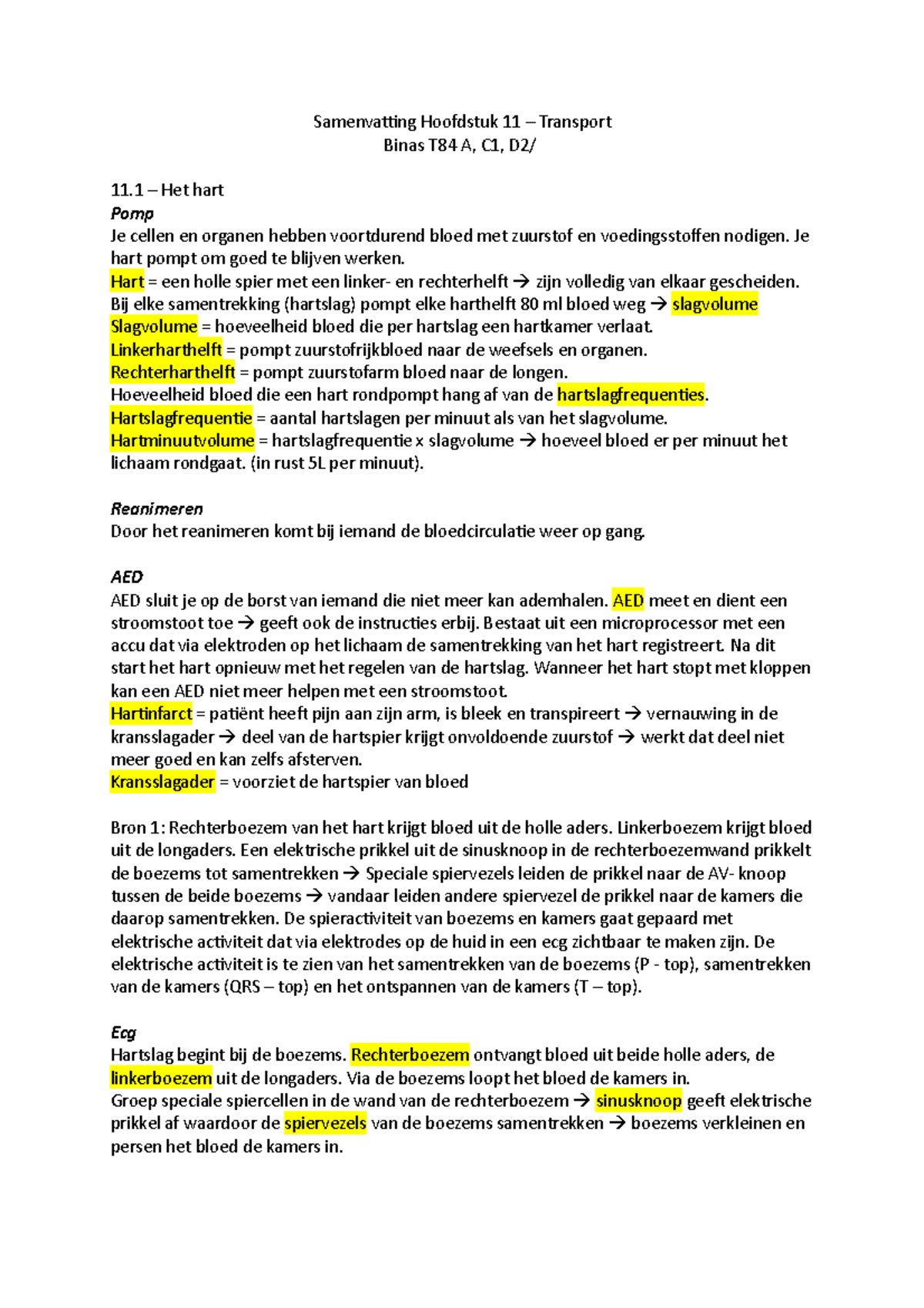 Samenvatting Hoofdstuk 11 Biologie - Samenvatting Hoofdstuk 11 ...