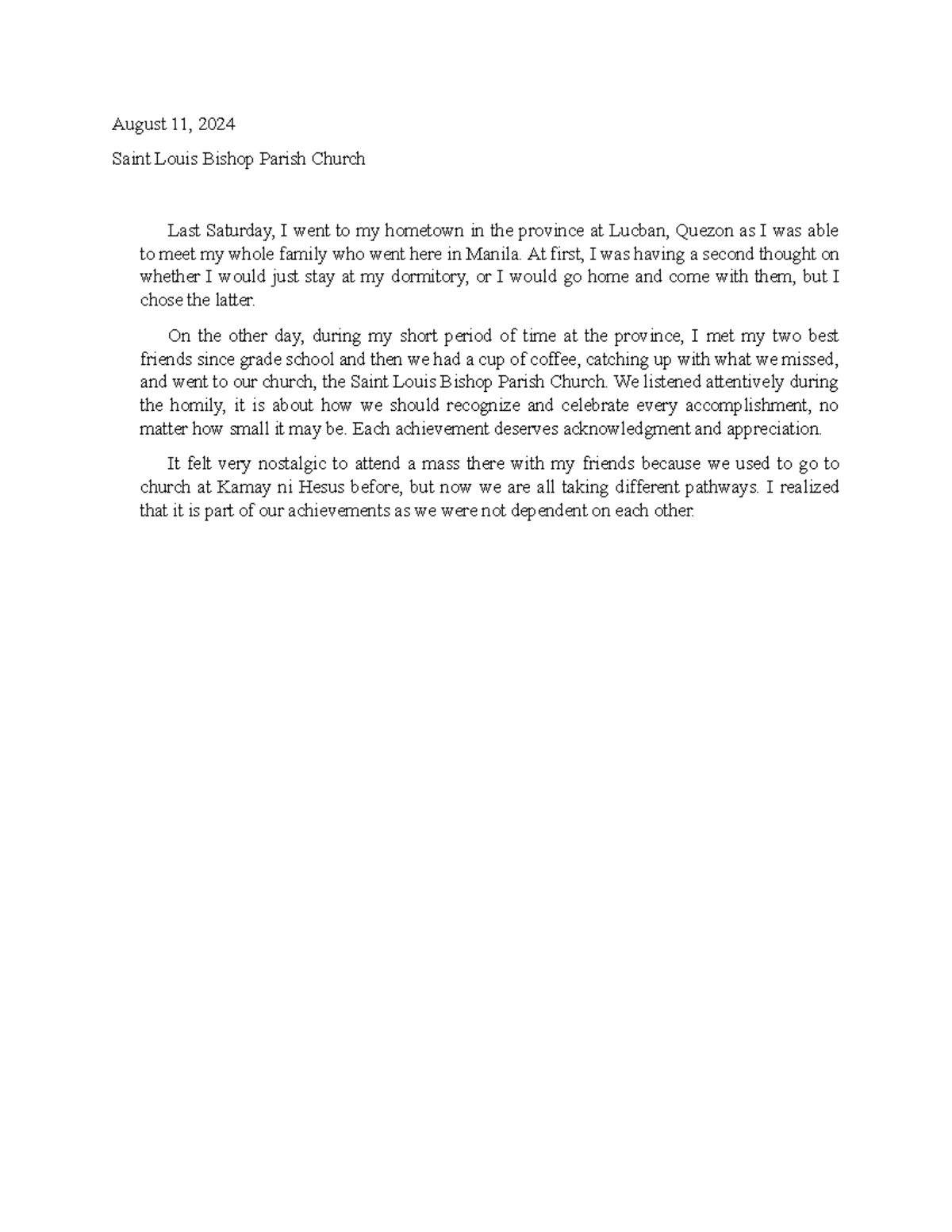 August 11, Sunday Mass - reflection - August 11, 2024 Saint Louis ...