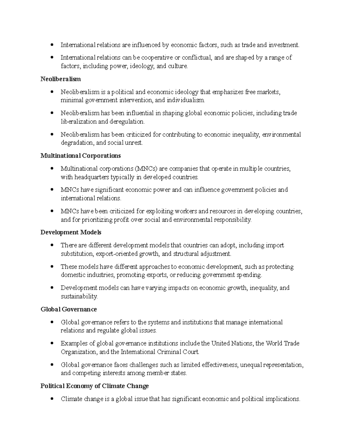 INTERNATIONAL POLITICAL ECONOMY IN HINDI PDF NOTES visual data 8