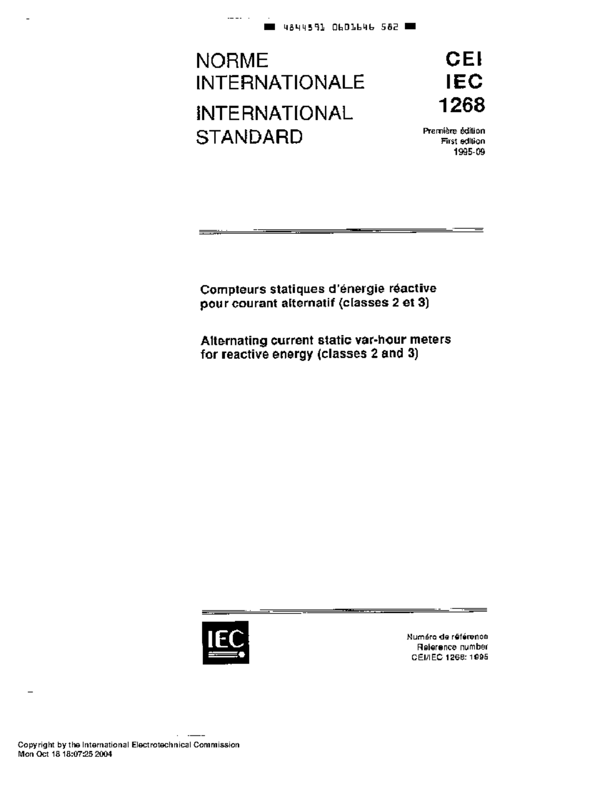 IEC 61268-1995 scan - Doc doc - PLGL 101 - Studocu