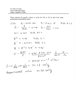 CHE311 Studio 16 Thermodynamic Web-IISolutions - ChE 311 Chemical ...