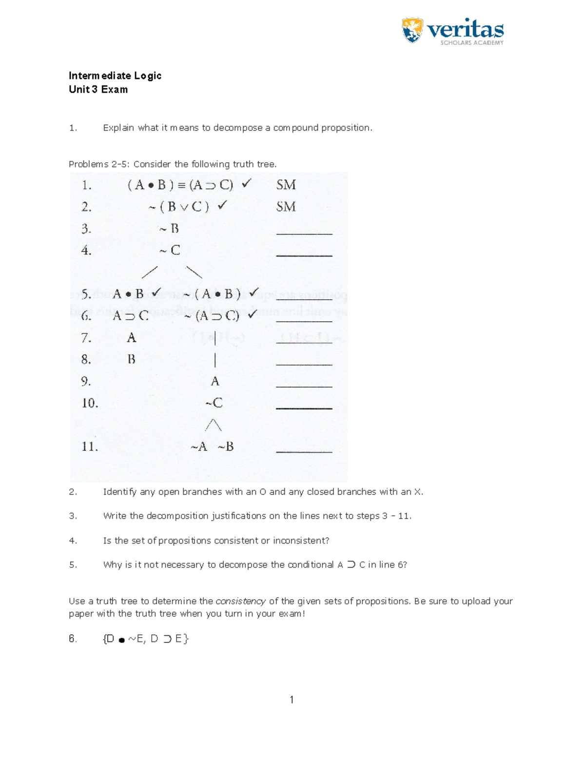 Intermediate Logic Units 34 Exam Intermediate Logic Unit 3 Exam