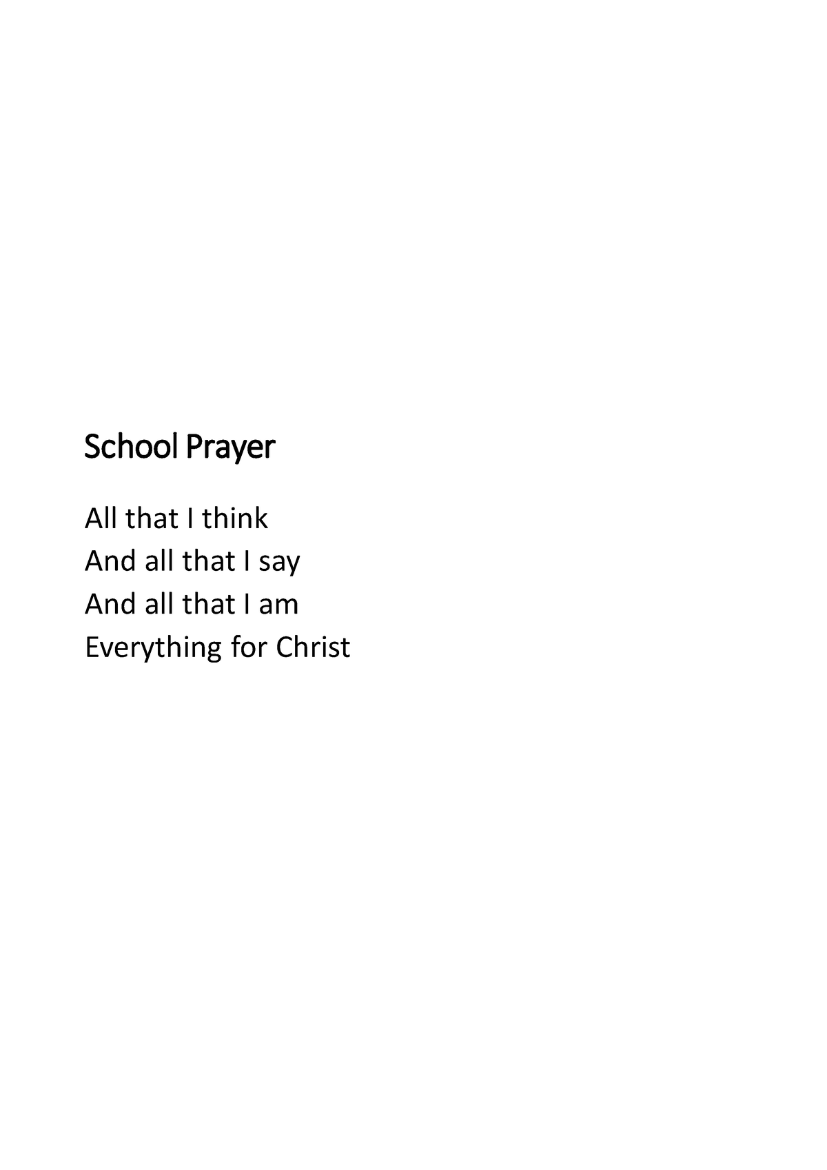 Screenshot 2023-09-17 at 14 - School Prayer All that I think And all ...