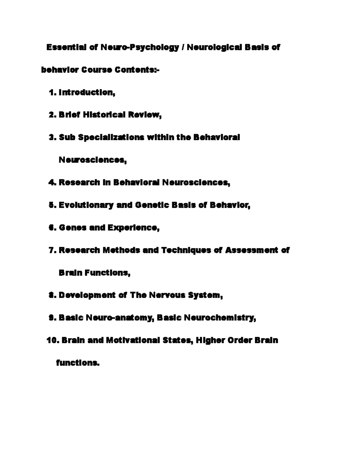 Essential Of Neuro Lecture Notes 1 Essential Of Neuro Psychology Essential Of Neuro Lecture Notes 1 Essential Of Neuro Psychology
