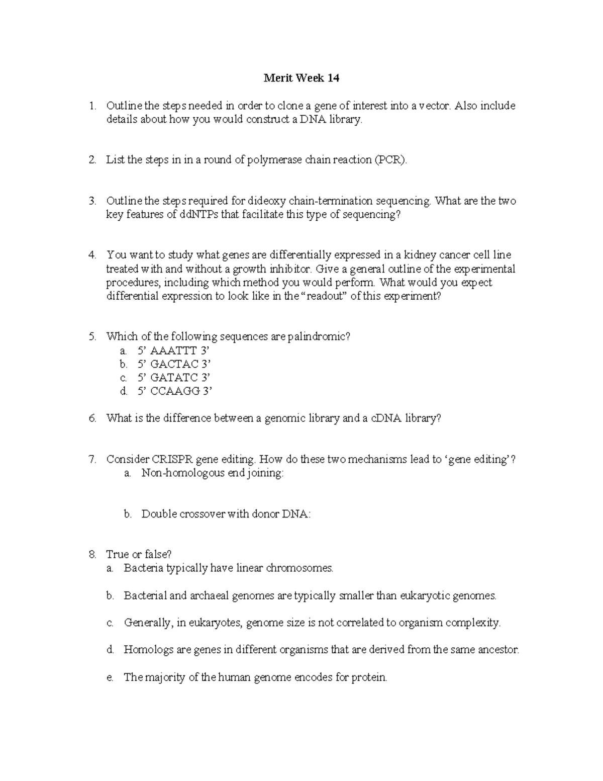 Merit Worksheet Week14 Merit Week 14 Outline the steps needed in