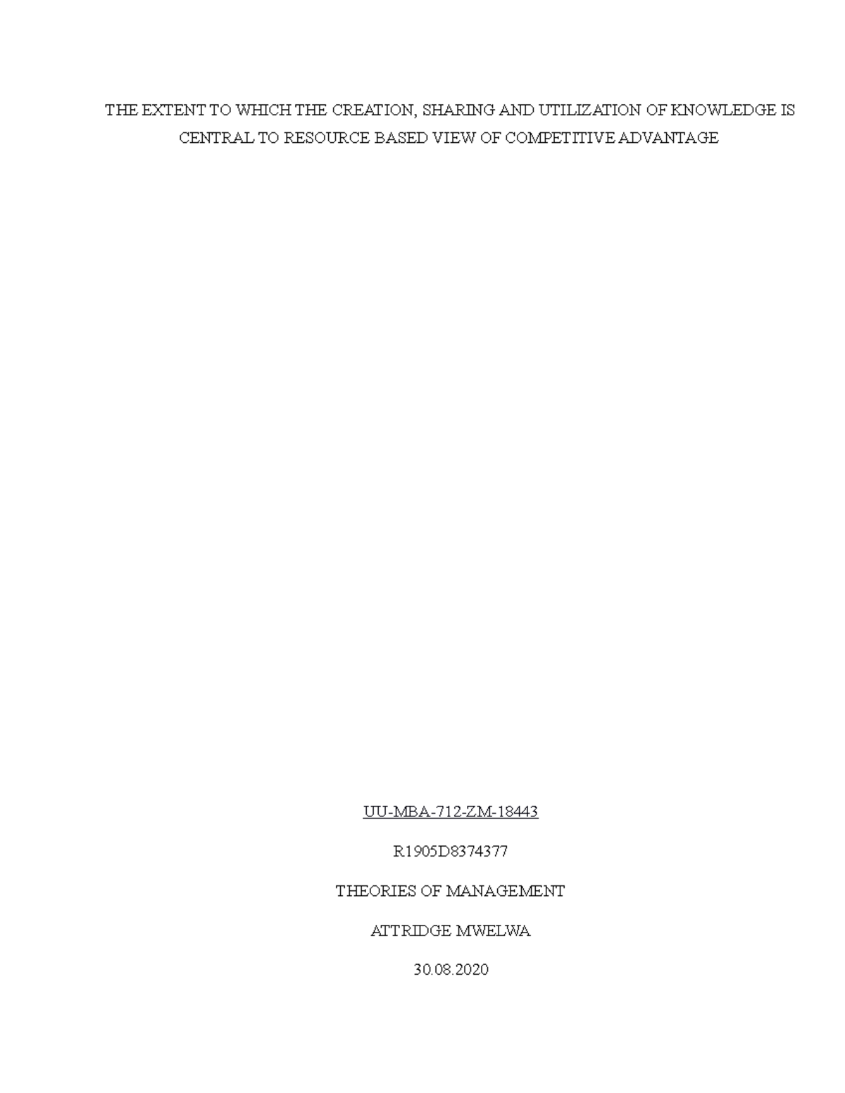 THE Extent TO Which THE Creation 30 - THE EXTENT TO WHICH THE CREATION ...