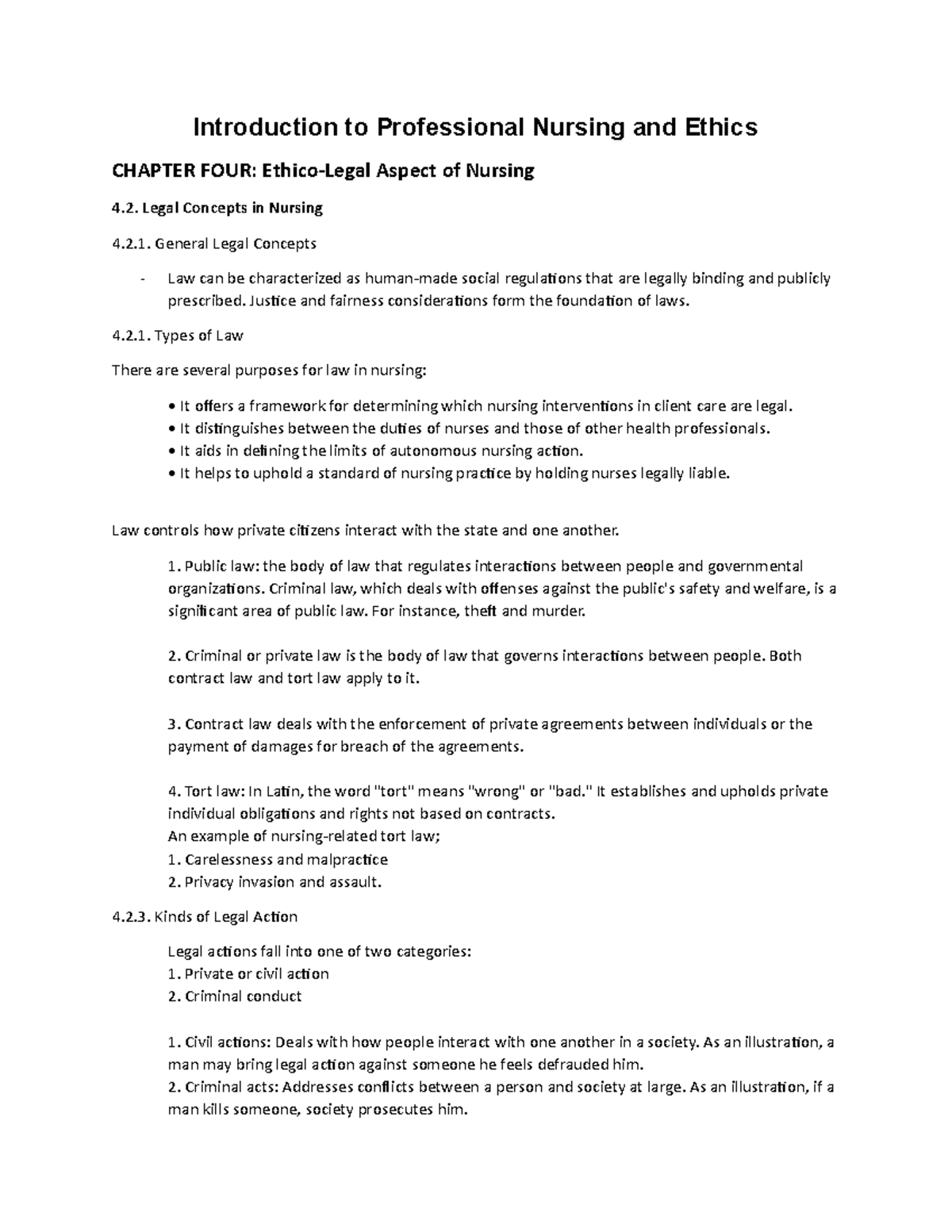 Introduction to Professional Nursing and Ethics 14 - Introduction to ...