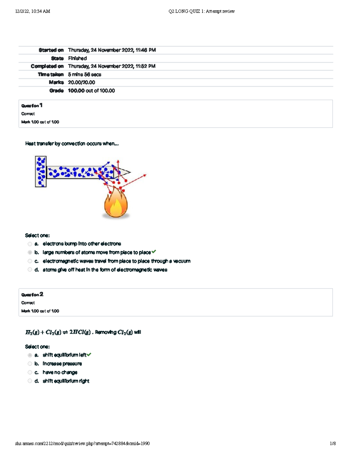 Gen chem 2 w 15 Gen chem 2 Started on Thursday, 24 November 2022