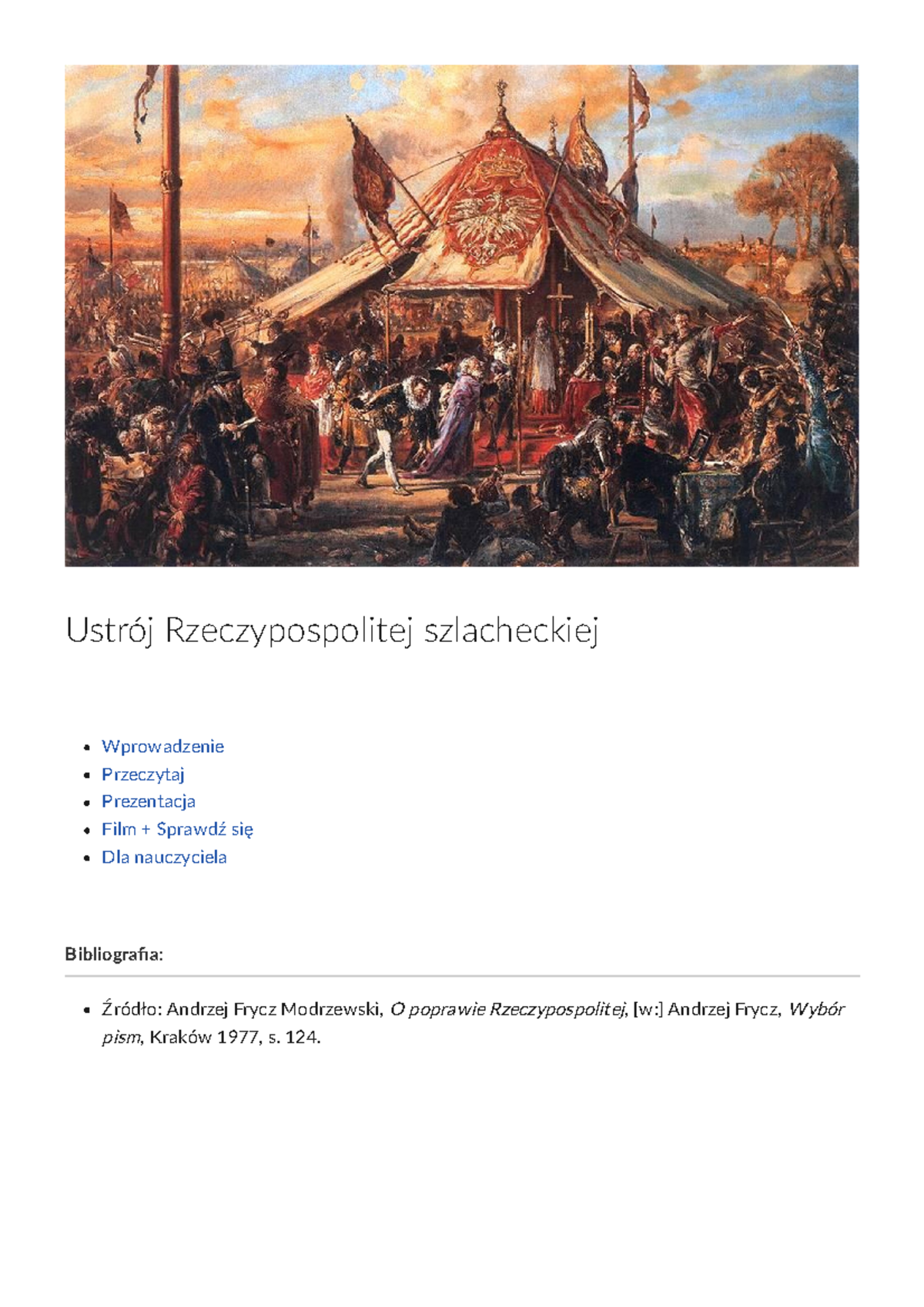 Ustroj Rzeczypospolitej szlachec - Ustrój Rzeczypospolitej szlacheckiej