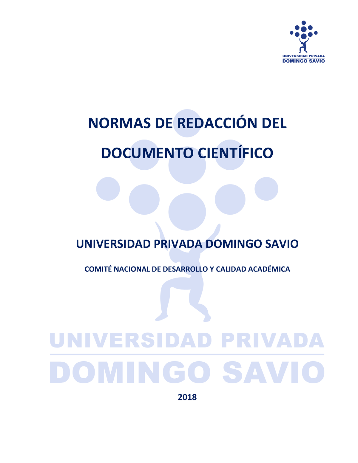 Guía De Normas De Redacción Del Documento Científico - NORMAS DE ...