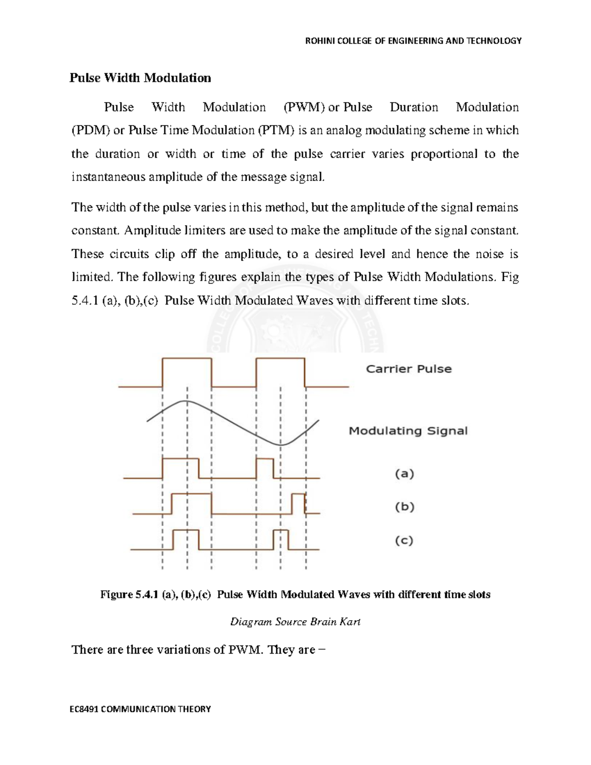 Rohini 58510678608 - Communication electronics - Pulse Width Modulation ...