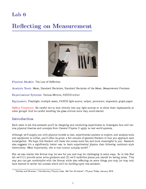 Lab6N - lecture - Lab 6 Inducing and Assessing Change Physical Models ...