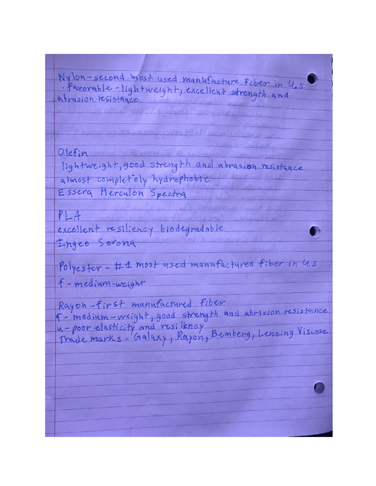 Textiles lecture notes - second most used manufacture fiber in 4 ...