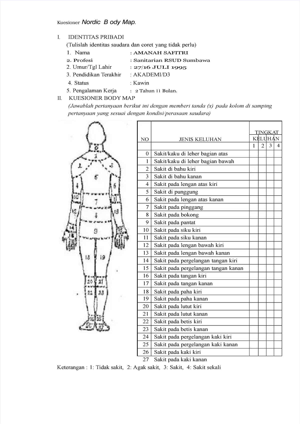 Pdf-kuesioner-nordic-body-map Compress - Kuesioner Nordic B Ody Map. I ...