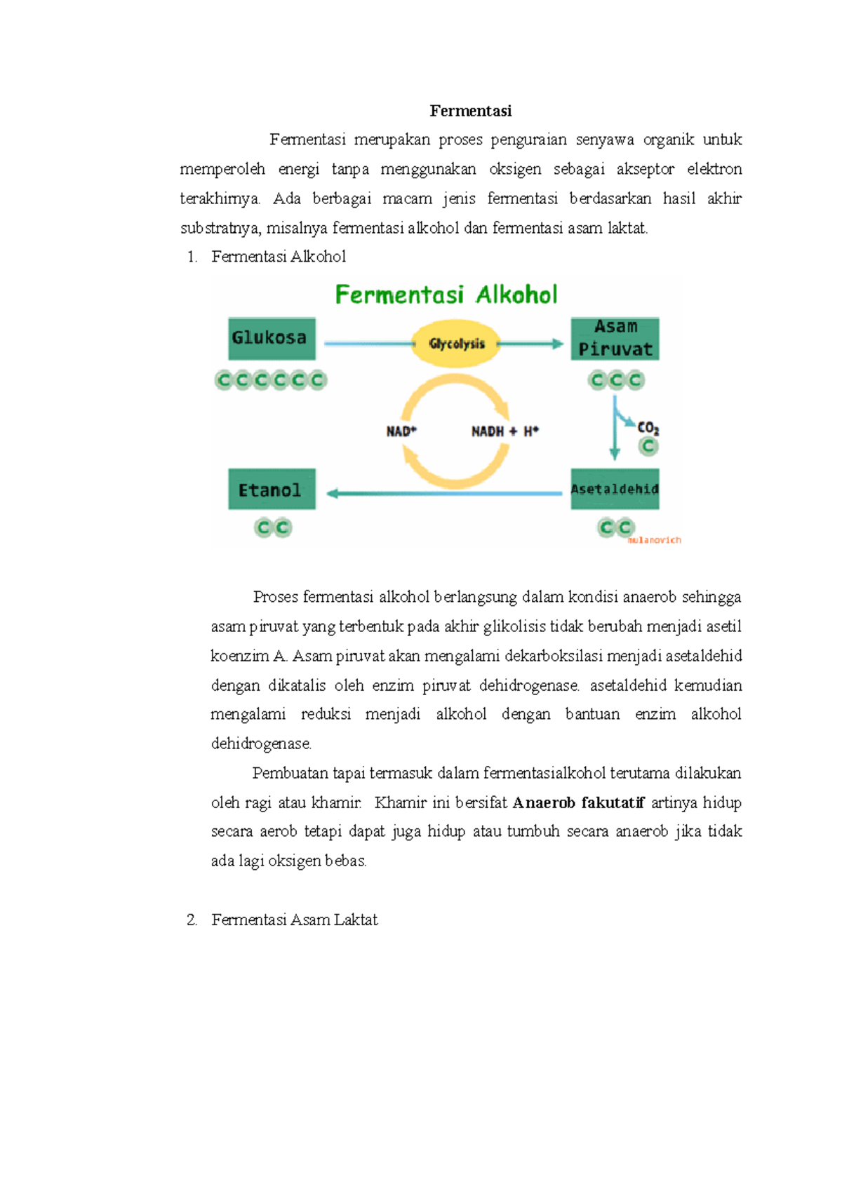 Fermentasi - Fermentasi Fermentasi Merupakan Proses Penguraian Senyawa ...