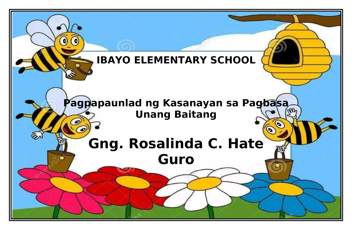 428968800 Pagpapaunlad Ng Kasanayan Sa Pagbasa Grade 1 - IBAYO ...