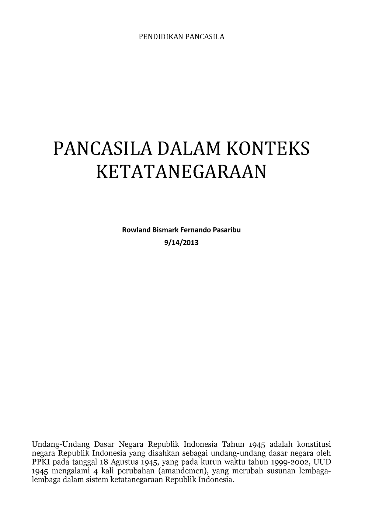 Bab 06 Pancasila Dalam Konteks Ketatanegaraan - PENDIDIKAN PANCASILA ...