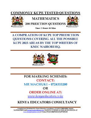 Bembea Ya Maisha Mwongozo - GOLDEN ELITE EDUCATIONAL PUBLISHERS ...