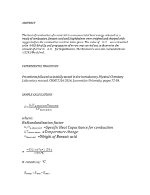 PChemistry lab4 - InClass work/assignments/labs - Intro to Physical ...