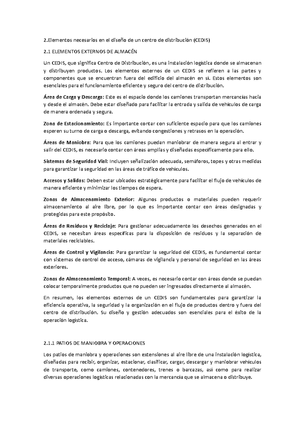 Conceptos Cedis - 2 necesarios en el diseño de un centro de ...