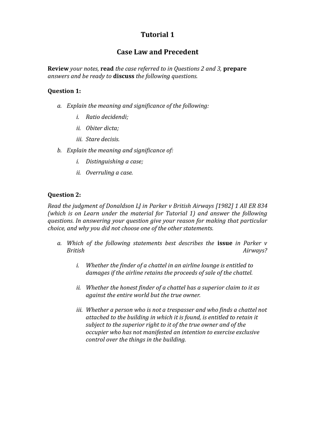 tutorial-1-case-law-and-precedent-tutorial-1-case-law-and-precedent